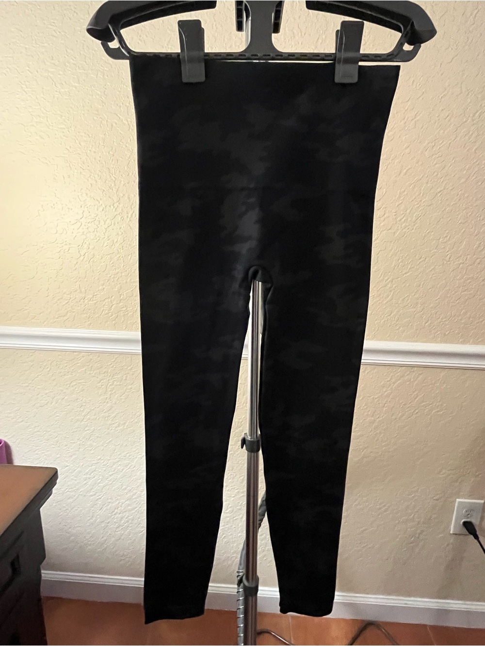SPANX Black Camo High-Waist Leggings